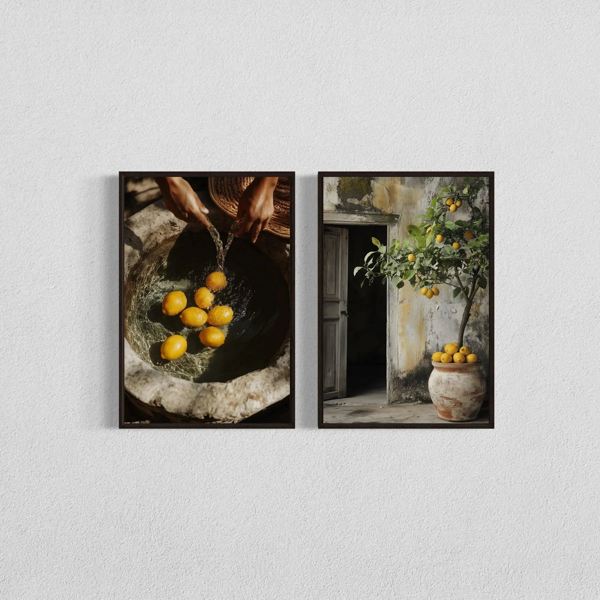 2pcs/set Neutral Olive Tree Shadow Vase Canvas Print Poster Retro Botanical Landscape Art Print Home Decor Art Poster Gifts by PurelyhomeDeco