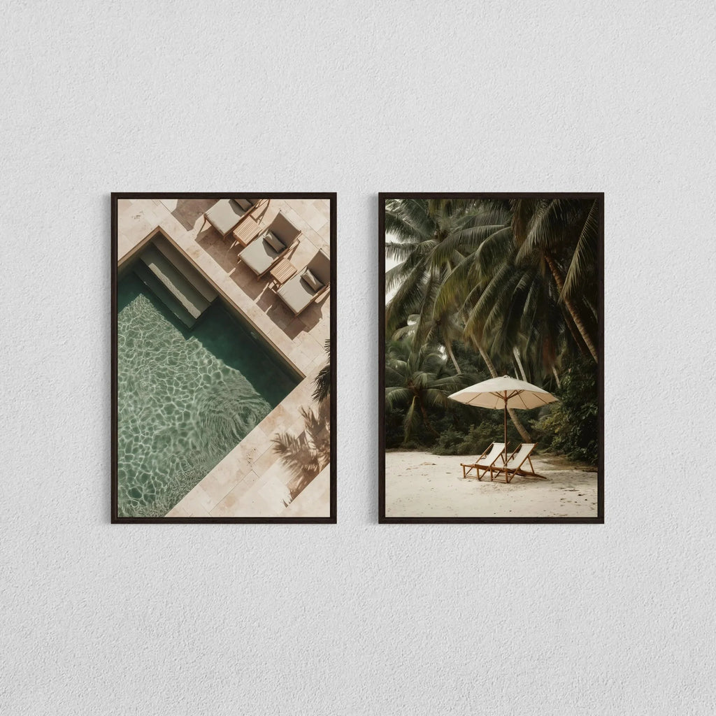 2pcs/set Neutral Olive Tree Shadow Vase Canvas Print Poster Retro Botanical Landscape Art Print Home Decor Art Poster Gifts by PurelyhomeDeco