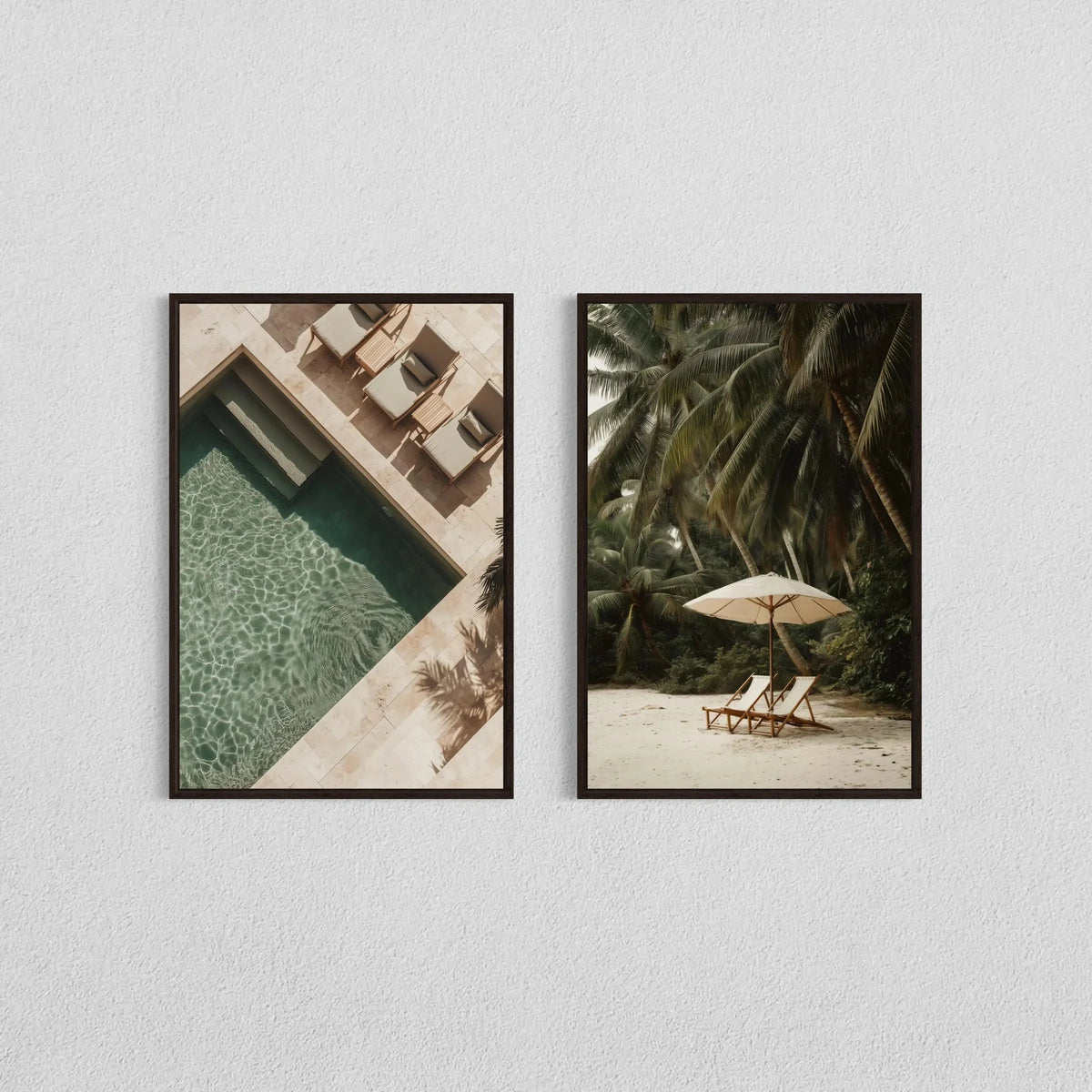 2pcs/set Neutral Olive Tree Shadow Vase Canvas Print Poster Retro Botanical Landscape Art Print Home Decor Art Poster Gifts by PurelyhomeDeco