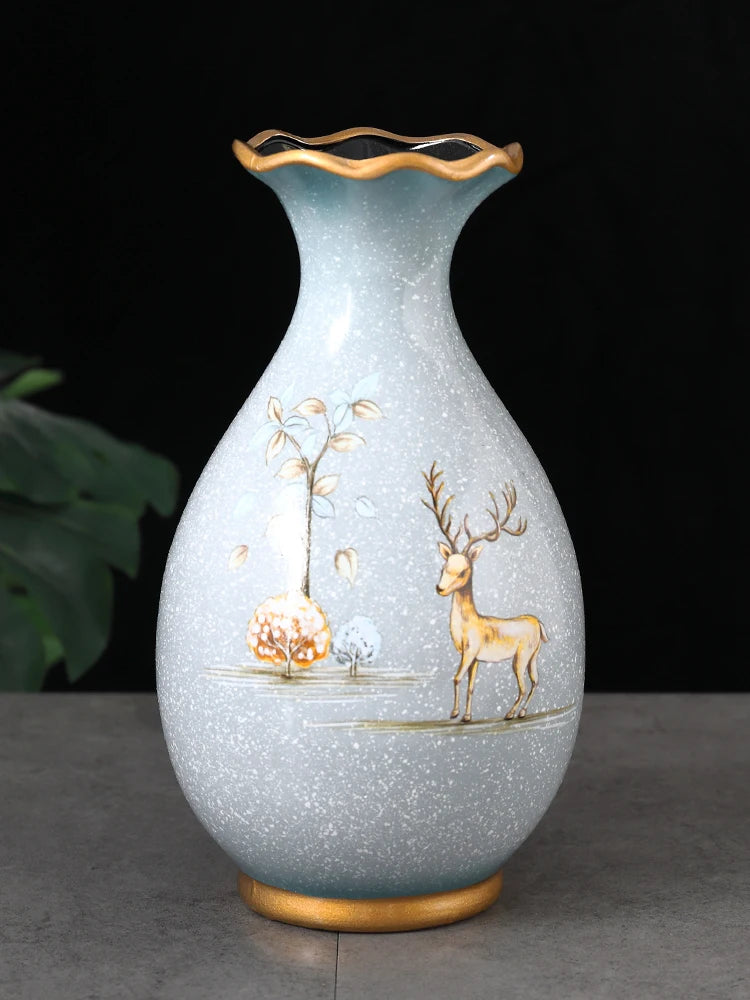 Wobble Form Ceramic Vase by PurelyhomeDeco