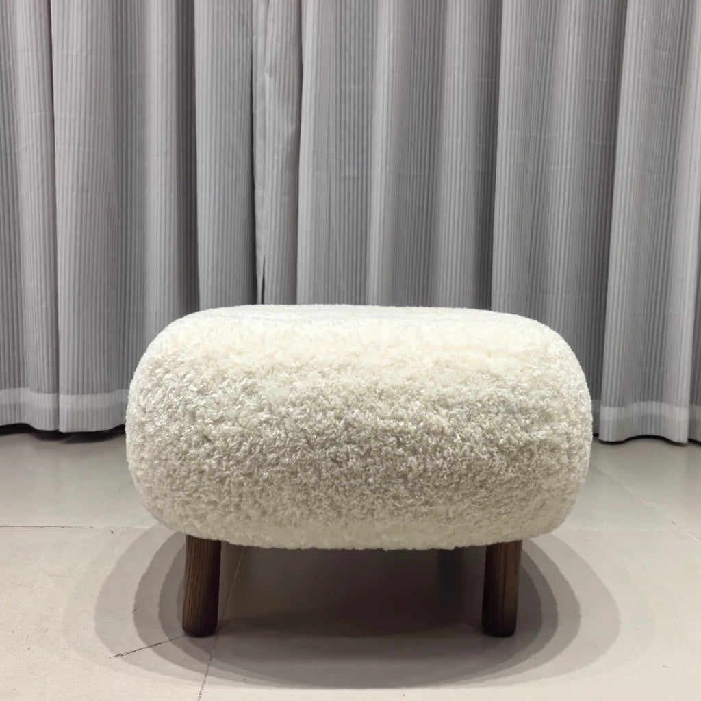 COLLEZIONE CALDORE™ Solid Berber Fleece Bench | Modern Italian Design by PurelyhomeDeco