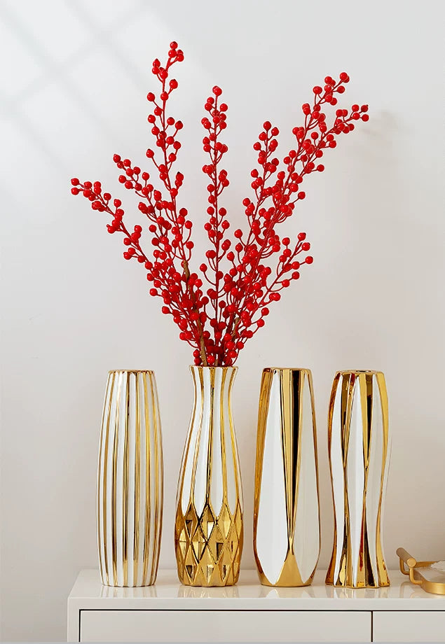 Château Luxe Gold Vase by PurelyhomeDeco