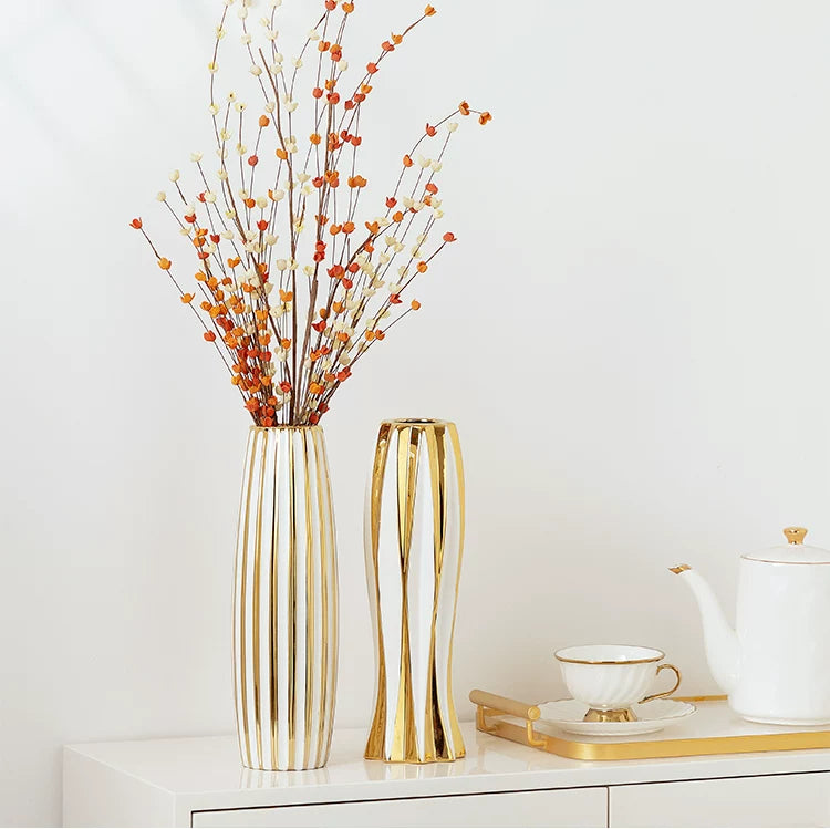 Château Luxe Gold Vase by PurelyhomeDeco