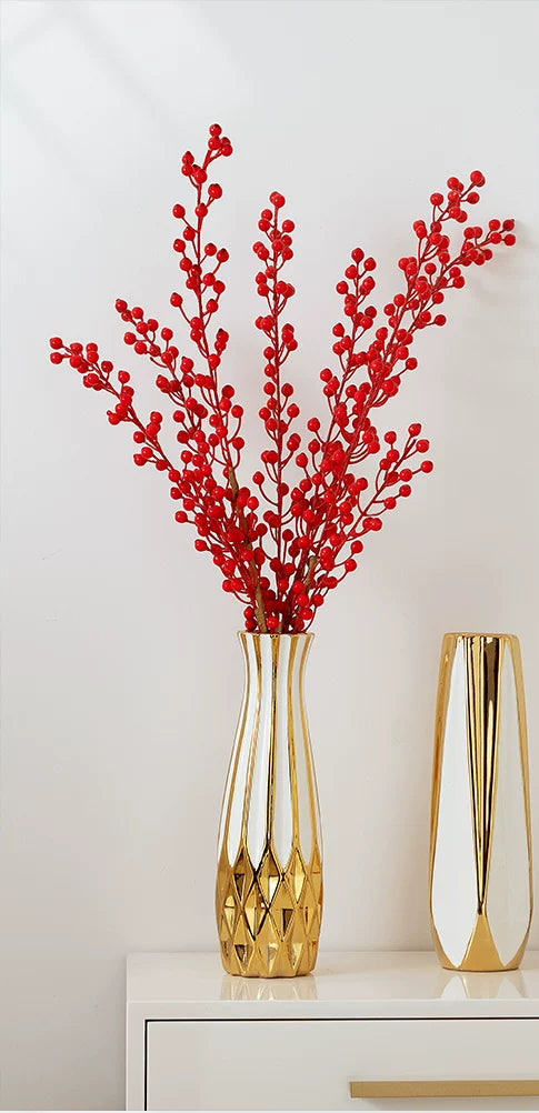 Château Luxe Gold Vase by PurelyhomeDeco