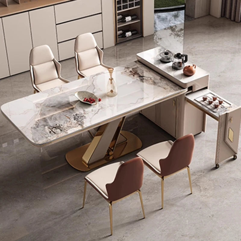 DESORA™ Designer Marble Dining Set by PurelyhomeDeco