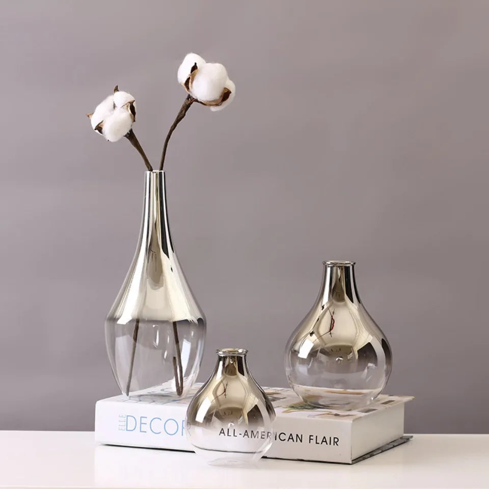 Silver Drift Vase by PurelyhomeDeco
