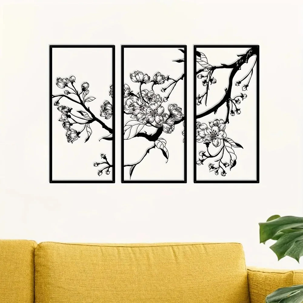 Black Petal Square by PurelyhomeDeco