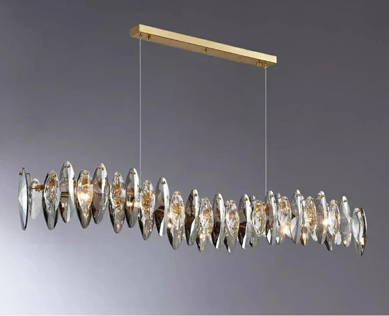 CrystalÉlan™ Modern Luxury Crystal Pendant Chandelier – Elegant Hanging Light for Living Room, Dining & Bedroom by PurelyhomeDeco