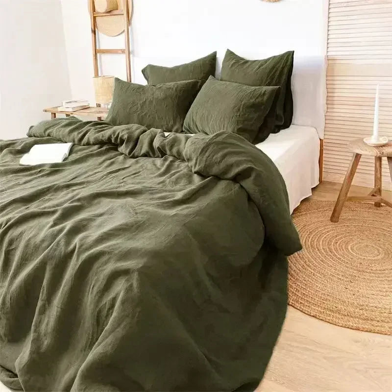 VELARÉ™ Natural French Linen Duvet Cover – Durable, Breathable, Luxury Home Textiles by PurelyhomeDeco