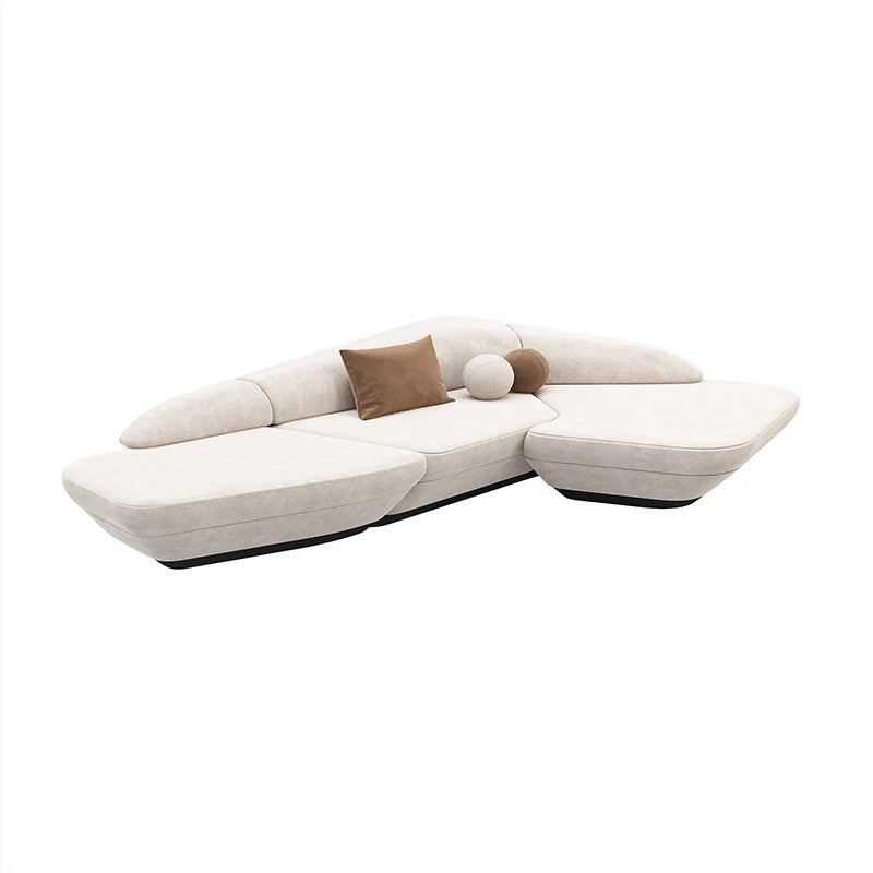 LunaCurve™ Curved Luxury Reception Sofa – Modern Designer Accent Sofa for Living Room, Office & Entrance Hall by PurelyhomeDeco