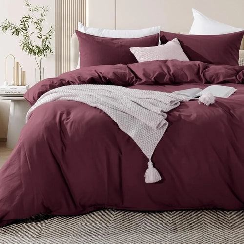 Burgundy Royale™ Organic Cotton Set by PurelyhomeDeco