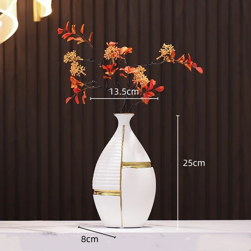 Golden Stripes Vase by PurelyhomeDeco