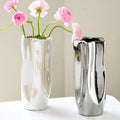 Silver Lumen Vase by PurelyhomeDeco