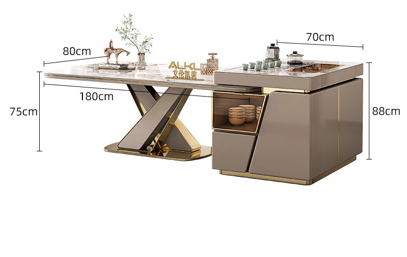 DESORA™ Designer Marble Dining Set by PurelyhomeDeco