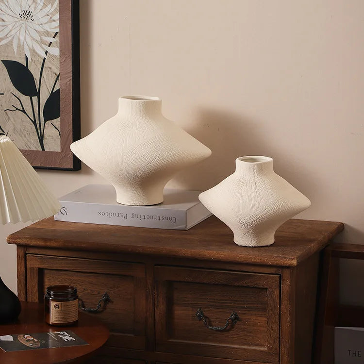 Retro Muse Ceramic Vase by PurelyhomeDeco