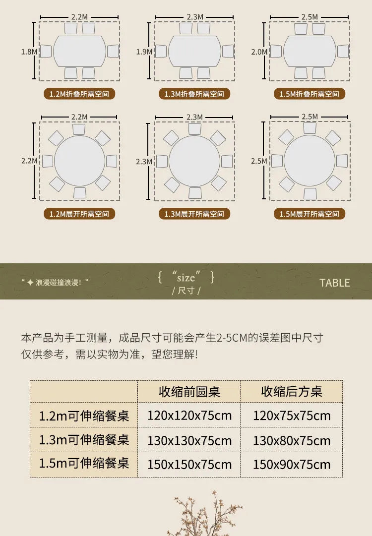 Modern Wood Design Dining Table 6 Person Luxury Extendable Round Dining Table Restaurant Nordic Mesas De Comedor Furniture Home by PurelyhomeDeco