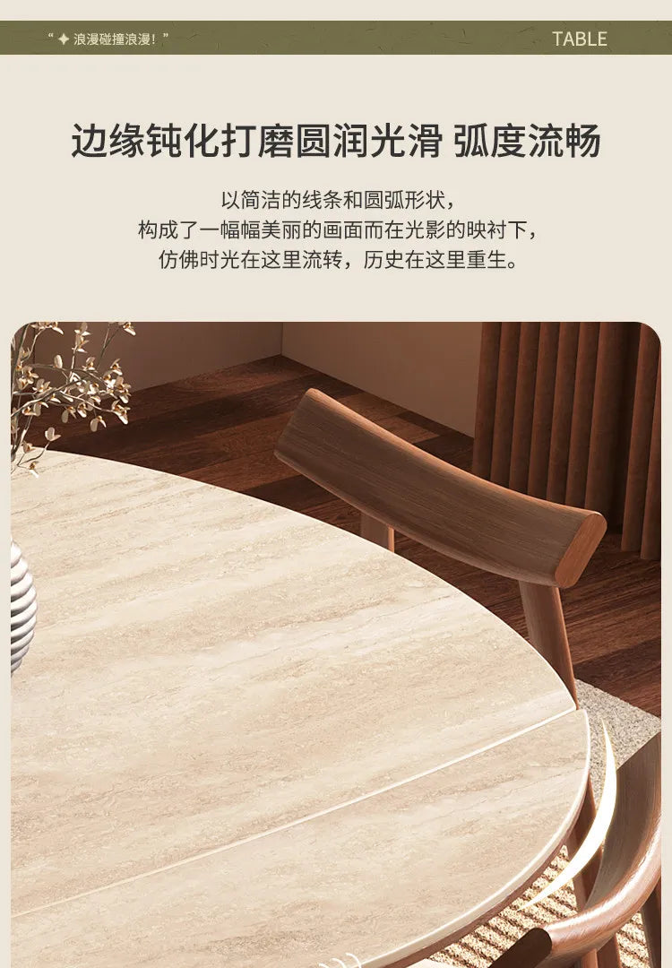 Modern Wood Design Dining Table 6 Person Luxury Extendable Round Dining Table Restaurant Nordic Mesas De Comedor Furniture Home by PurelyhomeDeco