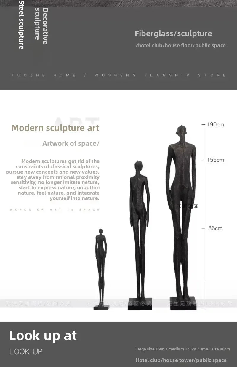 ArteForma™ Abstract Figure Sculpture – Modern Luxury Floor Art Ornament for Home, Hotel & Office Décor by PurelyhomeDeco