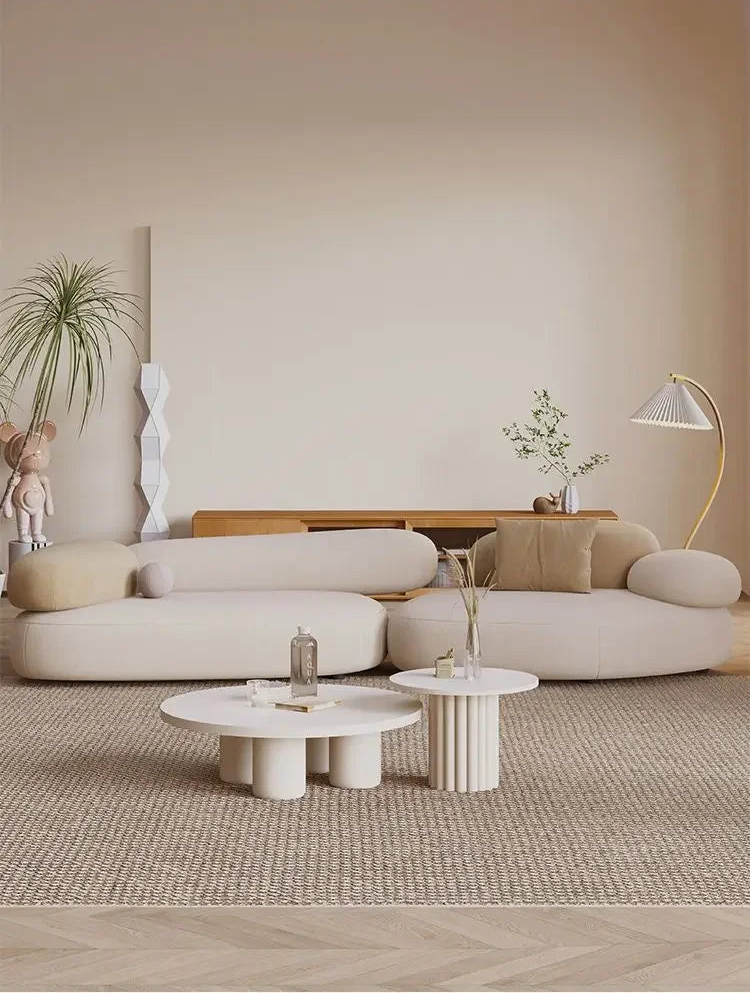 SERÉA™ Cobblestone Curve Sofa | Modern Light Luxury Living Seat by PurelyhomeDeco