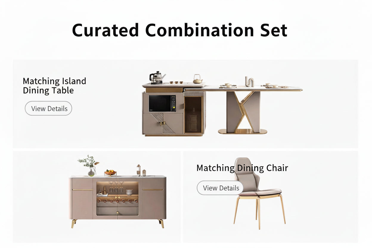 DESORA™ Designer Marble Dining Set by PurelyhomeDeco