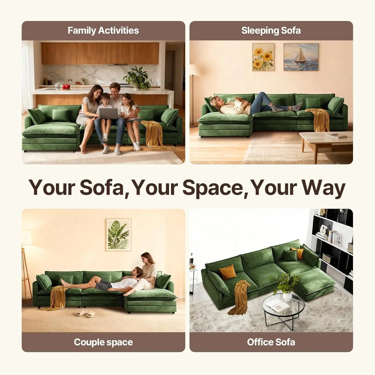 ANGLE VERDE™ Lounge by PurelyhomeDeco