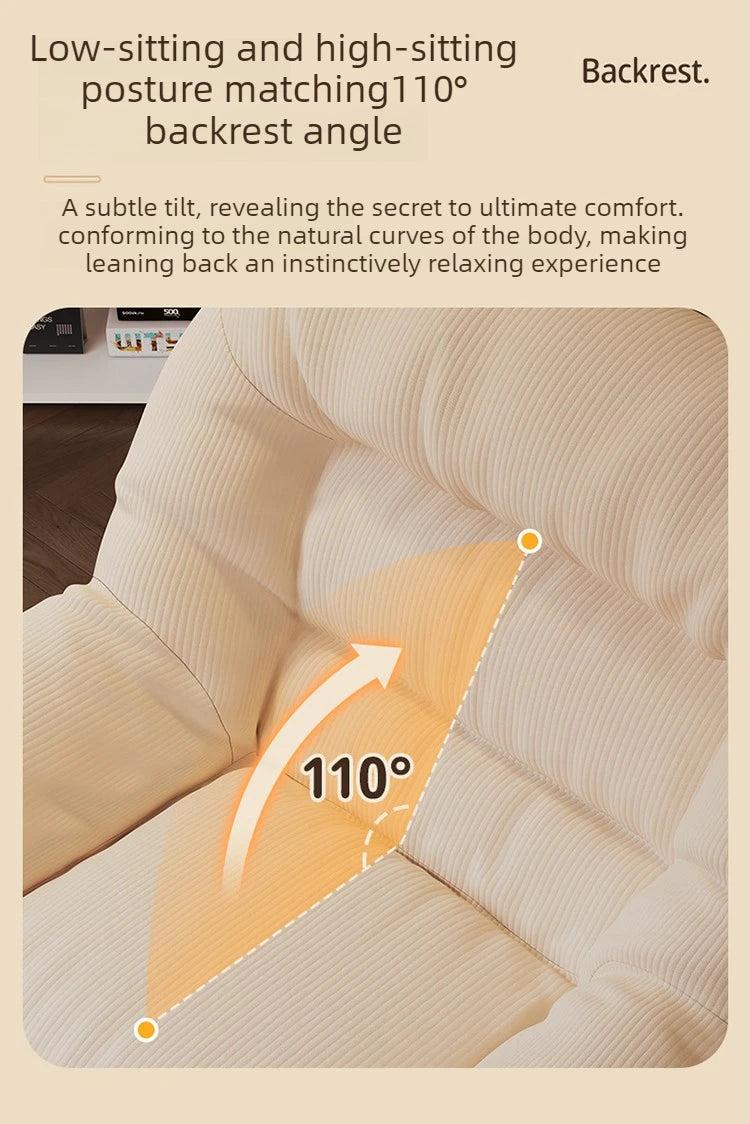 Lazy Bean Bag Sofas Portable Comfortable Small Sofa Relaxing Balcony Living Room Single Sofas Can Lie or Sleep Beanbag Chairs by PurelyhomeDeco