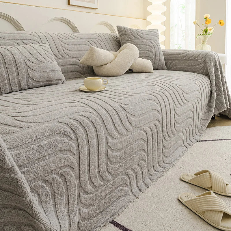 VÉLUNA™ Plush Sofa Cover by PurelyhomeDeco
