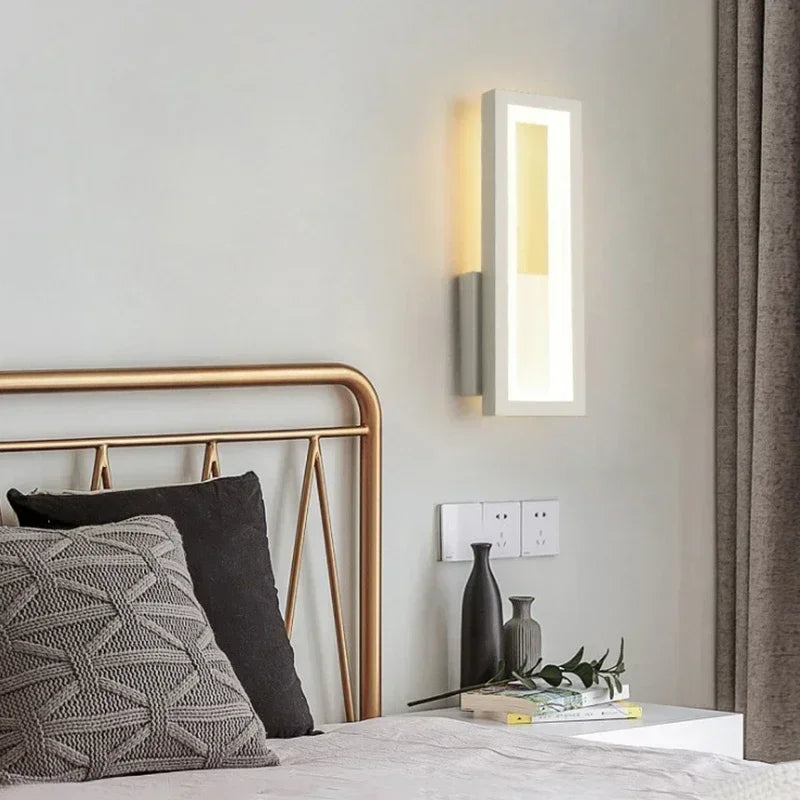 Linéa Duo – Modern Minimalist LED Wall Sconce | Black & White Bedside Light by PurelyhomeDeco