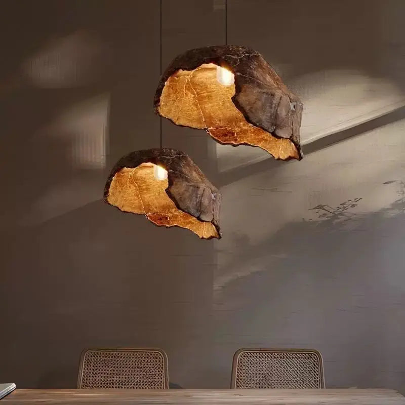 Lotus Zen™ Wabi-Sabi Pendant Lamp – Japanese Retro Hanging Light for Guesthouse & Zen Interior Decor by PurelyhomeDeco