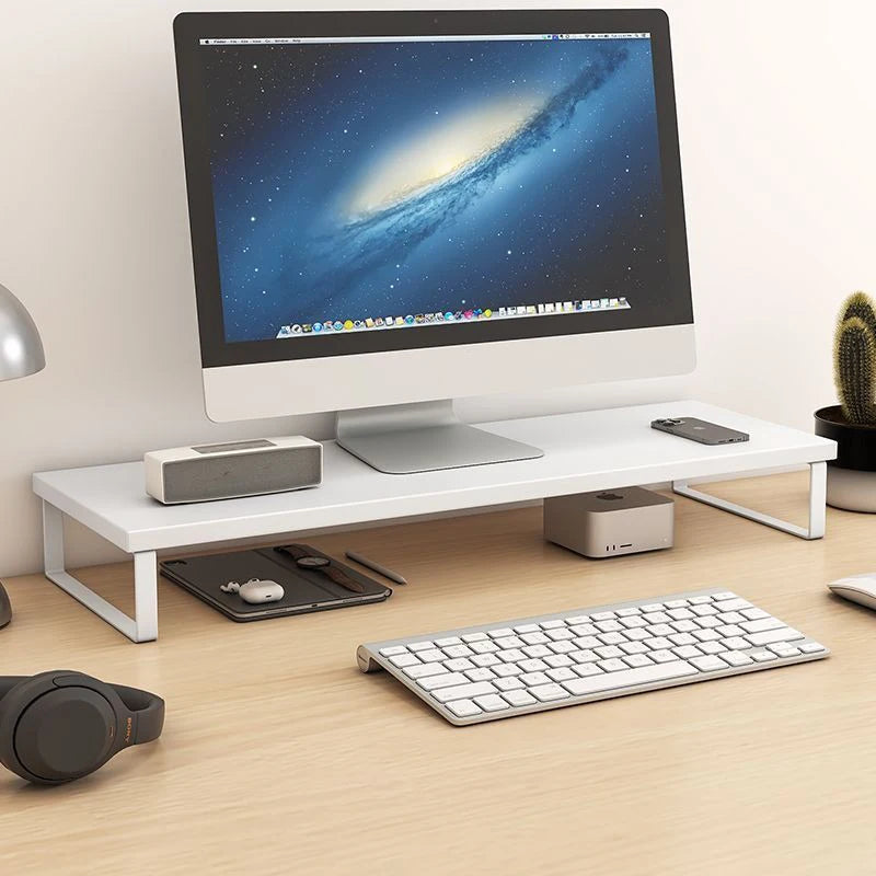 Multiple sizes desktop with elevated laptop display