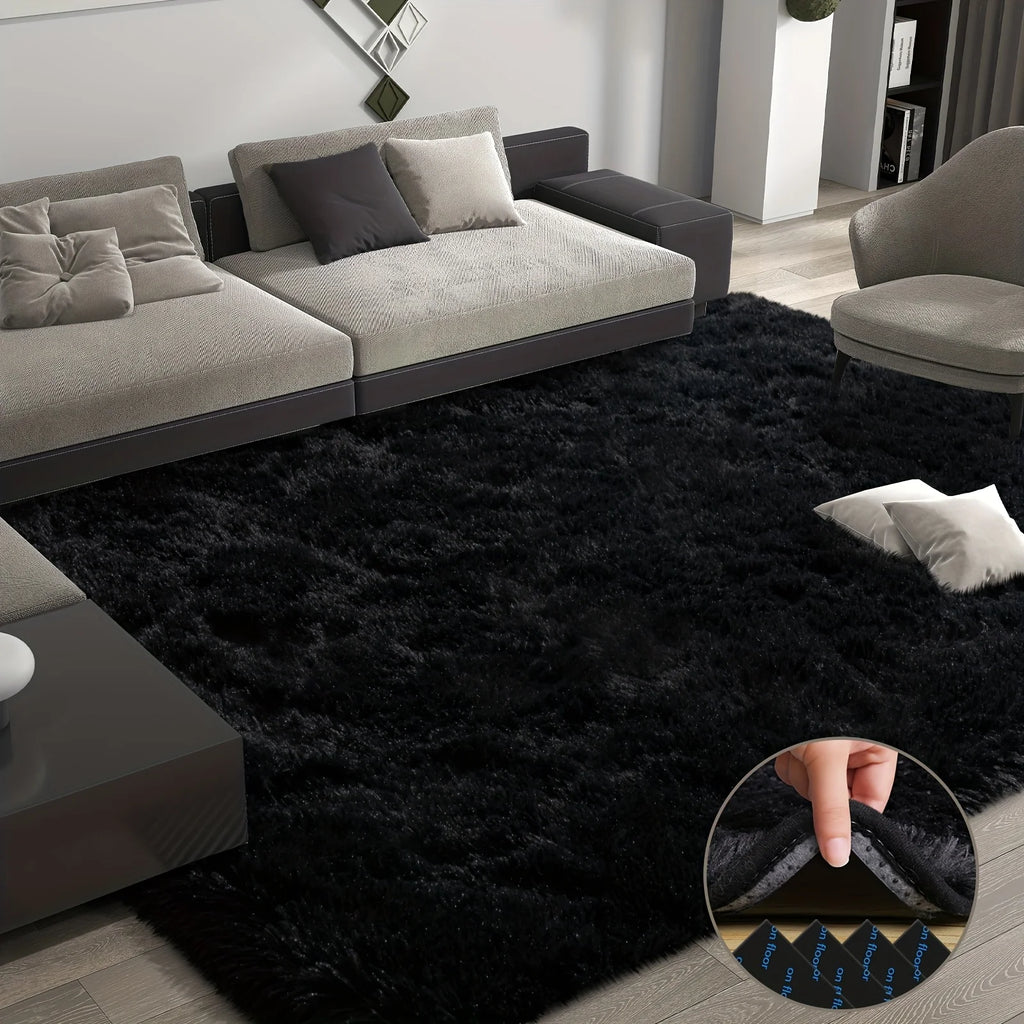 Moonshadow Fluffy Rug by PurelyhomeDeco