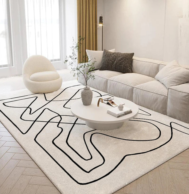 Linovara™ Abstract Plush Rug by PurelyhomeDeco