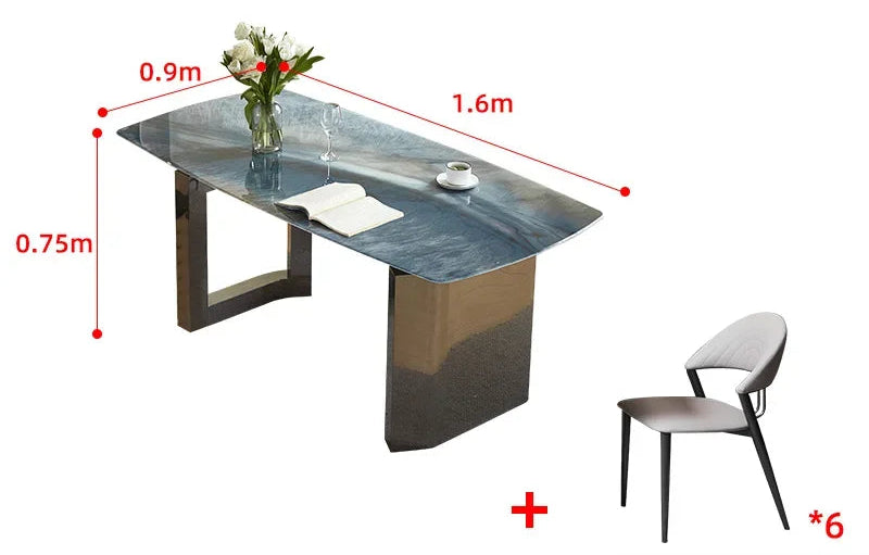 SILORA Premium Crystal Stone Dining Collection by PurelyhomeDeco