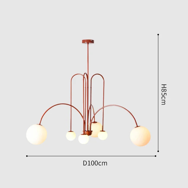 Linea Nordic Chandelier by PurelyhomeDeco