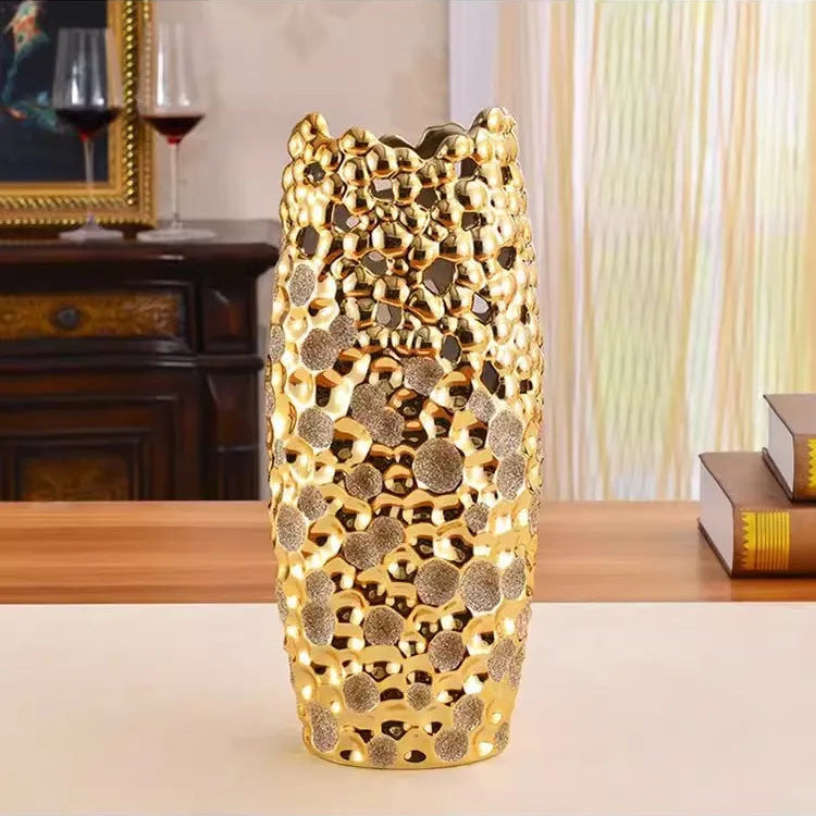 Gilded Grace Vase by PurelyhomeDeco
