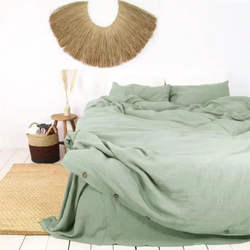 VELARÉ™ Natural French Linen Duvet Cover – Durable, Breathable, Luxury Home Textiles by PurelyhomeDeco
