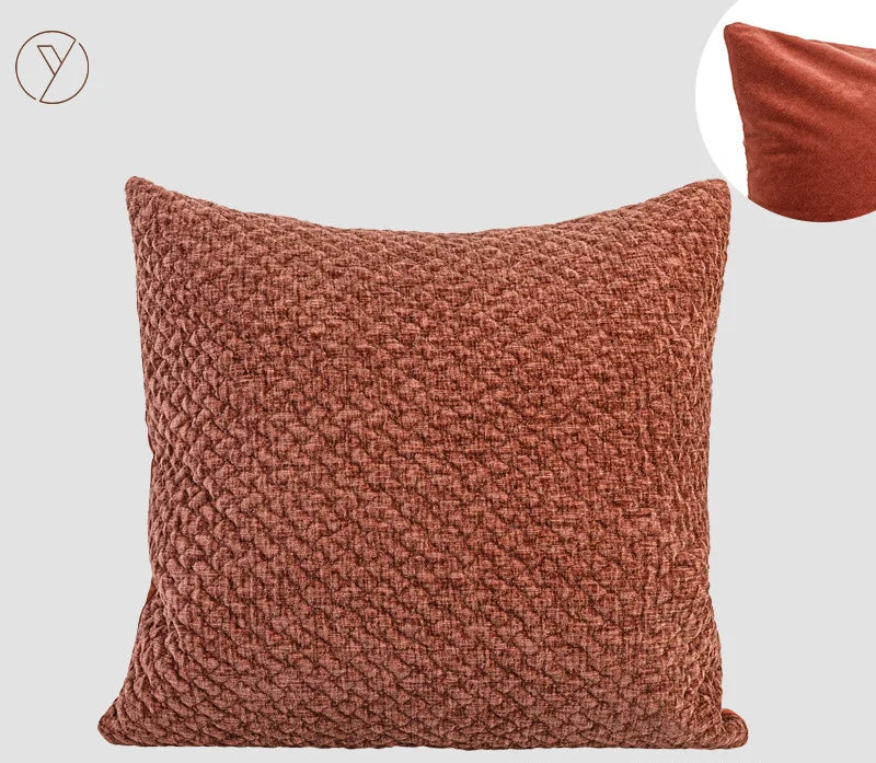Quilta Chenille Pillow by PurelyhomeDeco