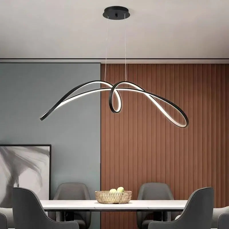 Élan Linea – Modern Minimalist LED Luxury Chandelier | Restaurant · Bedroom · Bar Lighting by PurelyhomeDeco