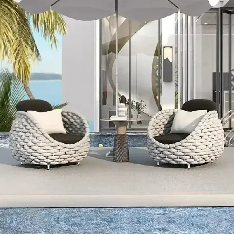 BistroLuxe™ — Luxury All-Weather Rattan Bistro Set for Elegant Outdoor Living by PurelyhomeDeco