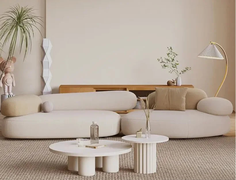 SERÉA™ Cobblestone Curve Sofa | Modern Light Luxury Living Seat by PurelyhomeDeco
