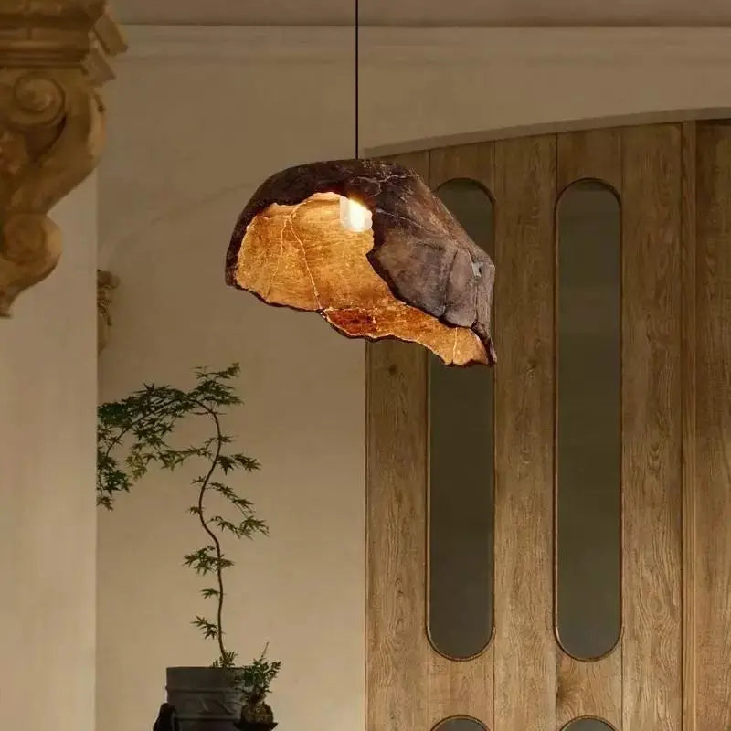 Lotus Zen™ Wabi-Sabi Pendant Lamp – Japanese Retro Hanging Light for Guesthouse & Zen Interior Decor by PurelyhomeDeco