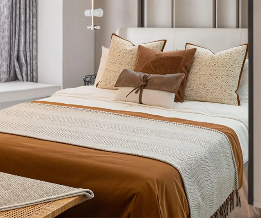 Caramel Aura Cushion by PurelyhomeDeco