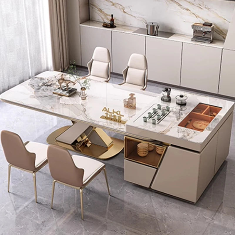 DESORA™ Designer Marble Dining Set by PurelyhomeDeco