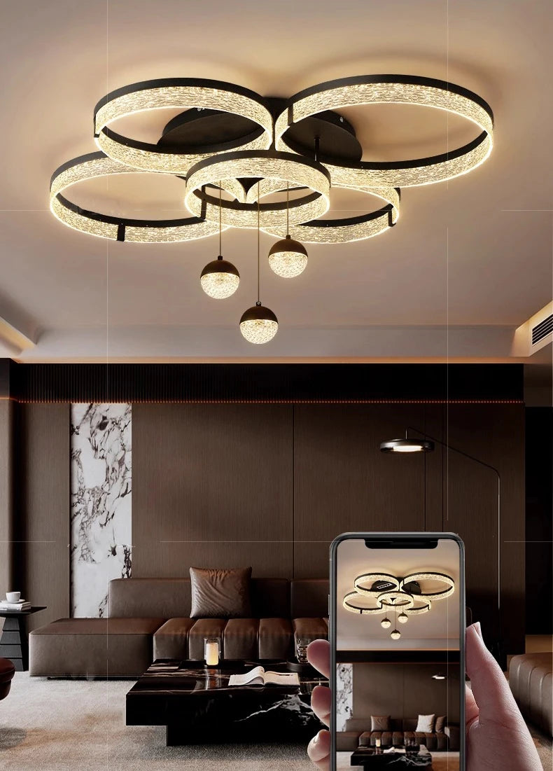 Crystal Cascade Chandelier by PurelyhomeDeco