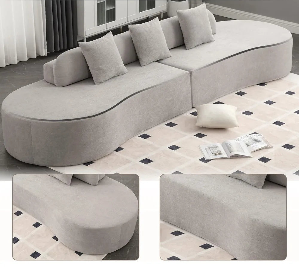 ARCOVA GRAND™ 130.5" Curved Sectional | Sculptural Cloud Couch by PurelyhomeDeco