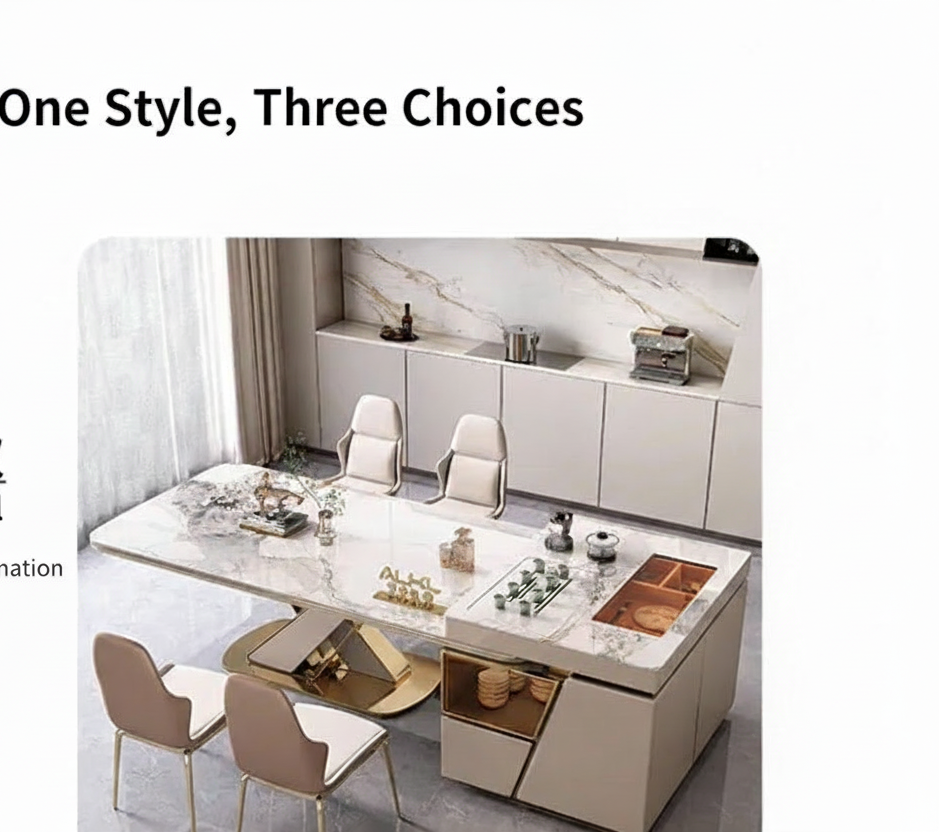 DESORA™ Designer Marble Dining Set by PurelyhomeDeco