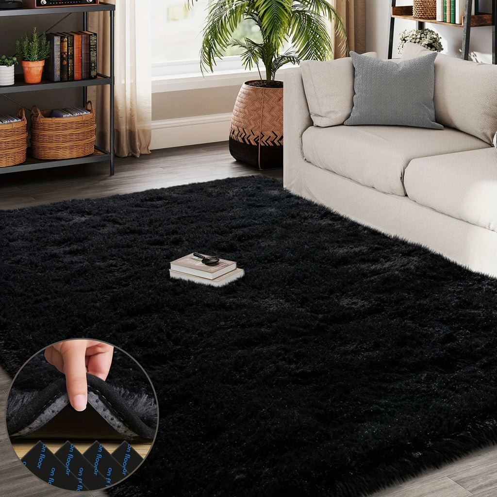 Moonshadow Fluffy Rug by PurelyhomeDeco