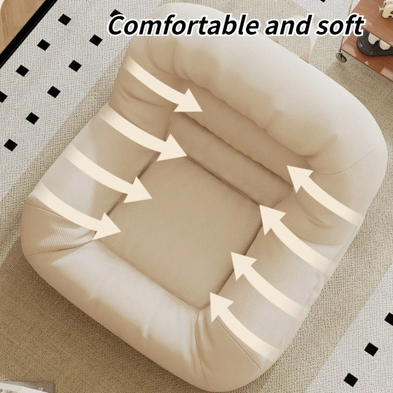 Lazy Bean Bag Sofas Portable Comfortable Small Sofa Relaxing Balcony Living Room Single Sofas Can Lie or Sleep Beanbag Chairs by PurelyhomeDeco