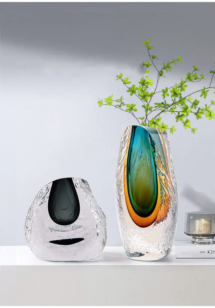 Prism Fade Glass Vase by PurelyhomeDeco