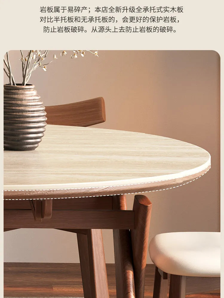 Modern Wood Design Dining Table 6 Person Luxury Extendable Round Dining Table Restaurant Nordic Mesas De Comedor Furniture Home by PurelyhomeDeco